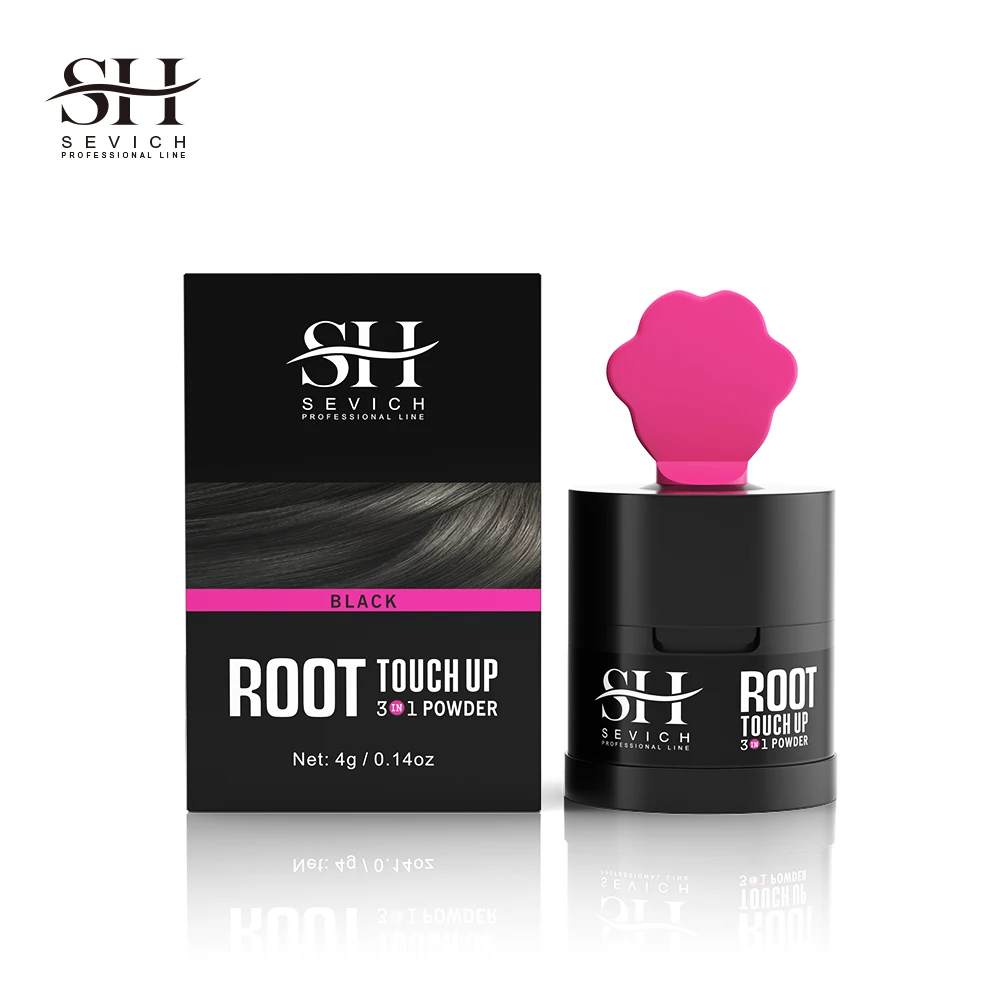 Private Label Hair Root Concealer for 3 Colors Custom Natural Hair Concealer With Mirror And Puff For Hair Line Shadow Powder