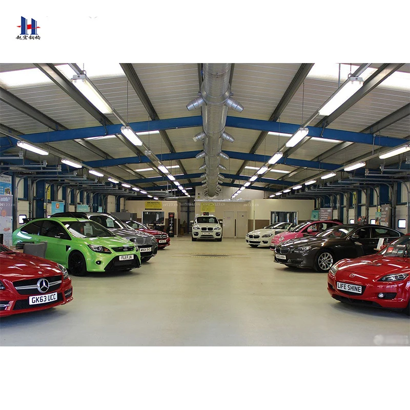 Prefabricated Steel structure car showroom display stand