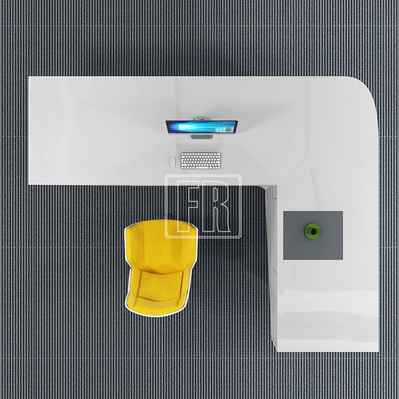 
Modern Design L Shaped Office Furniture Reception Desk Executive CEO Office Desk 