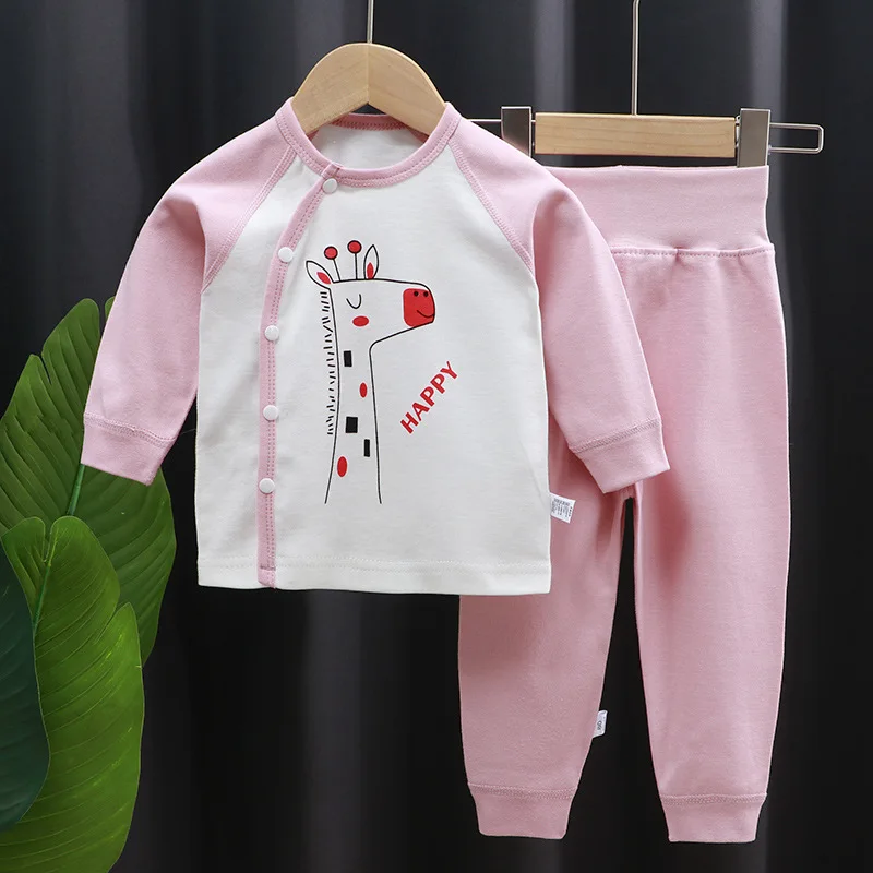 Spring And Autumn New Born Baby Clothes Set Cotton Boneless Children Baby Boy Clothing Home Wea