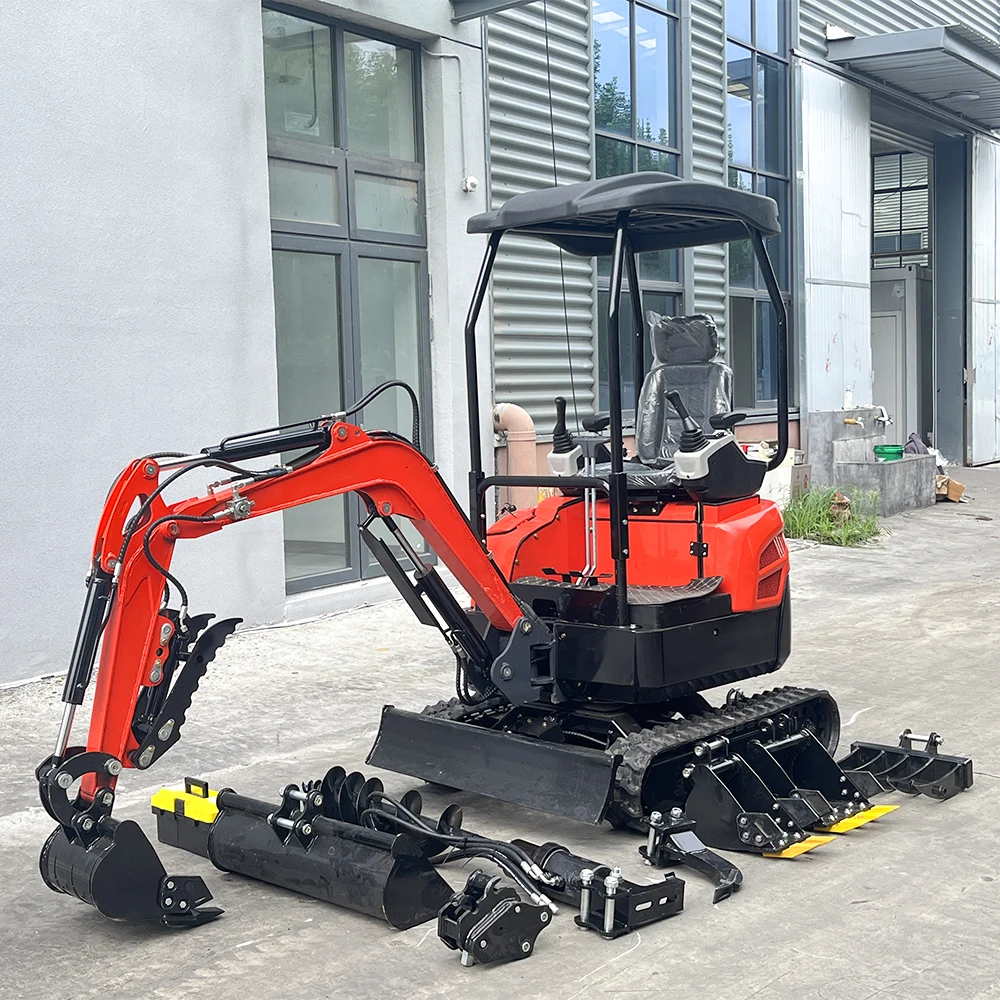 chinese new used hot sale hydraulic crawler small excav excavators 1.5 ton 2 ton mini bagger excavator 2t prices