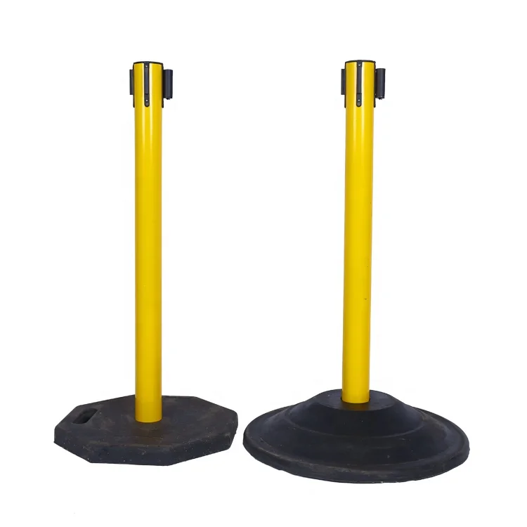 
New Products Traffic Base Belt Barrier Retractable Barrier Tape Plastic Crowd Control Barrier 
