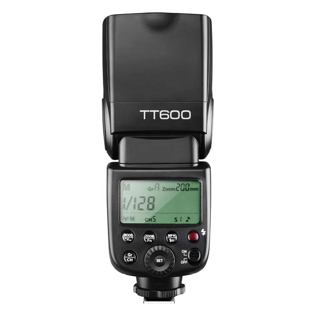 TT600 Camera Flash Speedlite Master Slave Off GN60 Built-in 2.4G Wireless X System Transmission Compatible