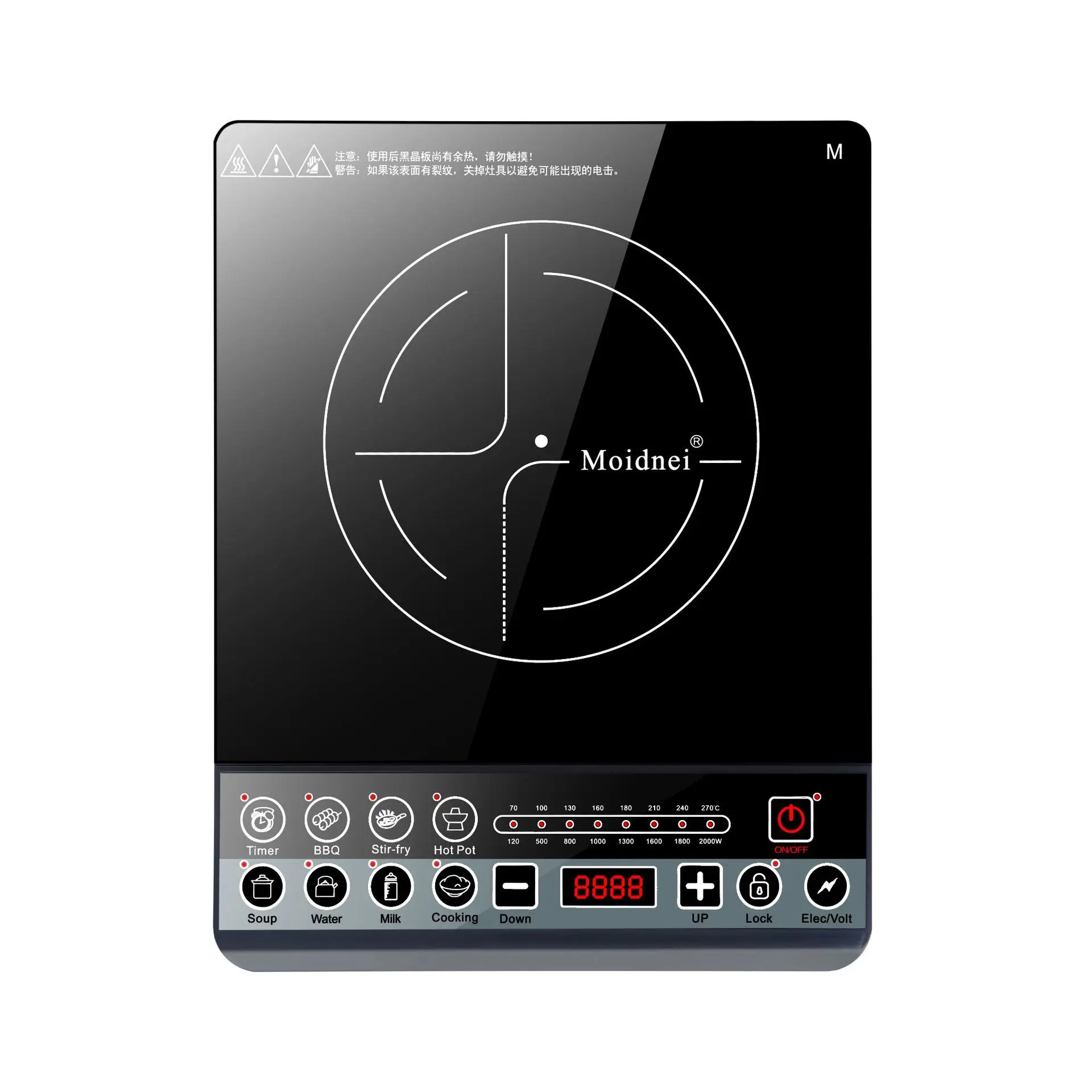 2200w Low Price Durable Electric Cook Top Temperature Sensor Plate Smart Mini Induction Cooker