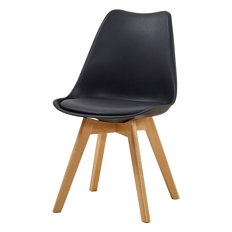 Home furniture low price popular dining room plastic legs white cushion plastic tulip chairs nordic plastic side chair