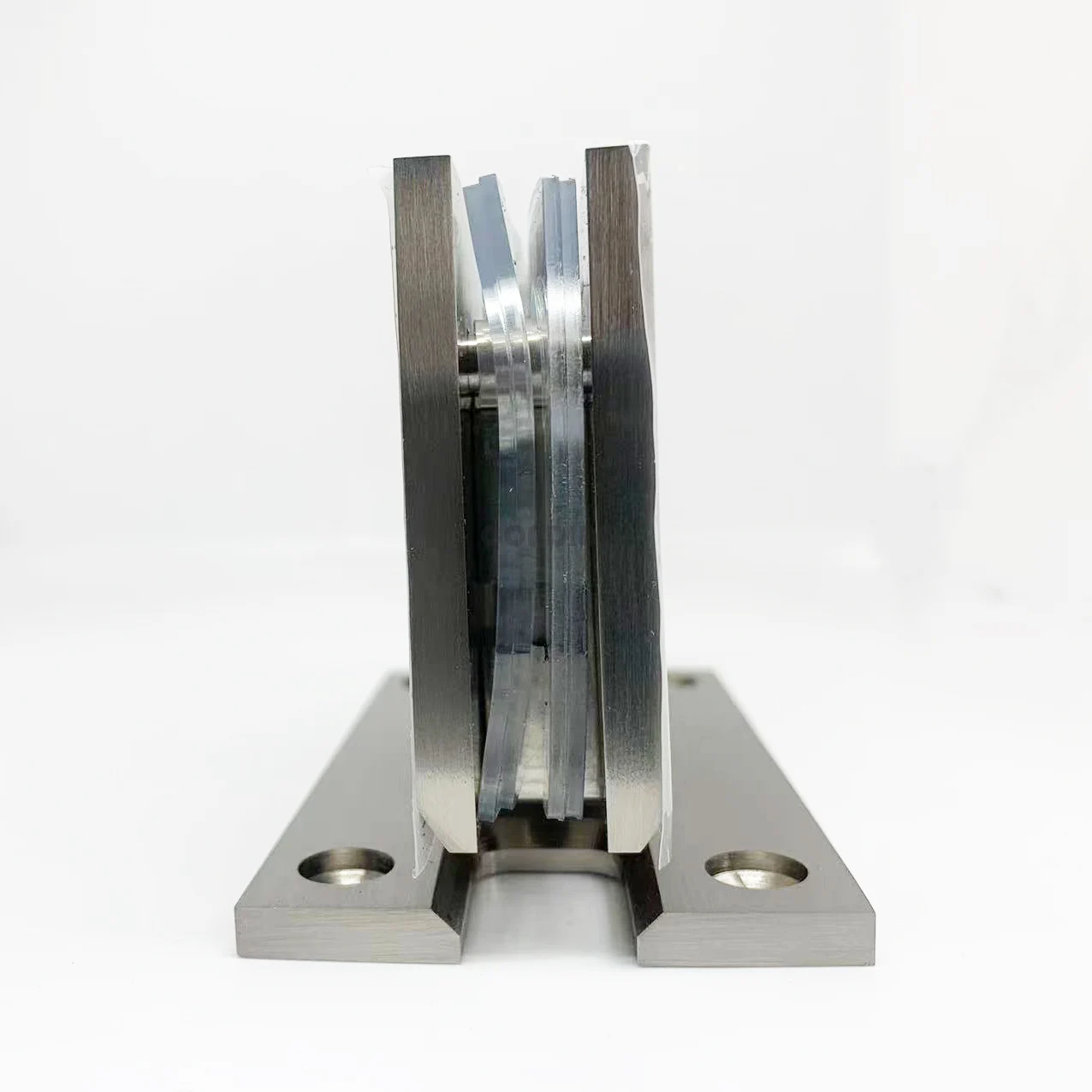 Condibe shower glass door heavy duty nickel brush wall to glass hinge