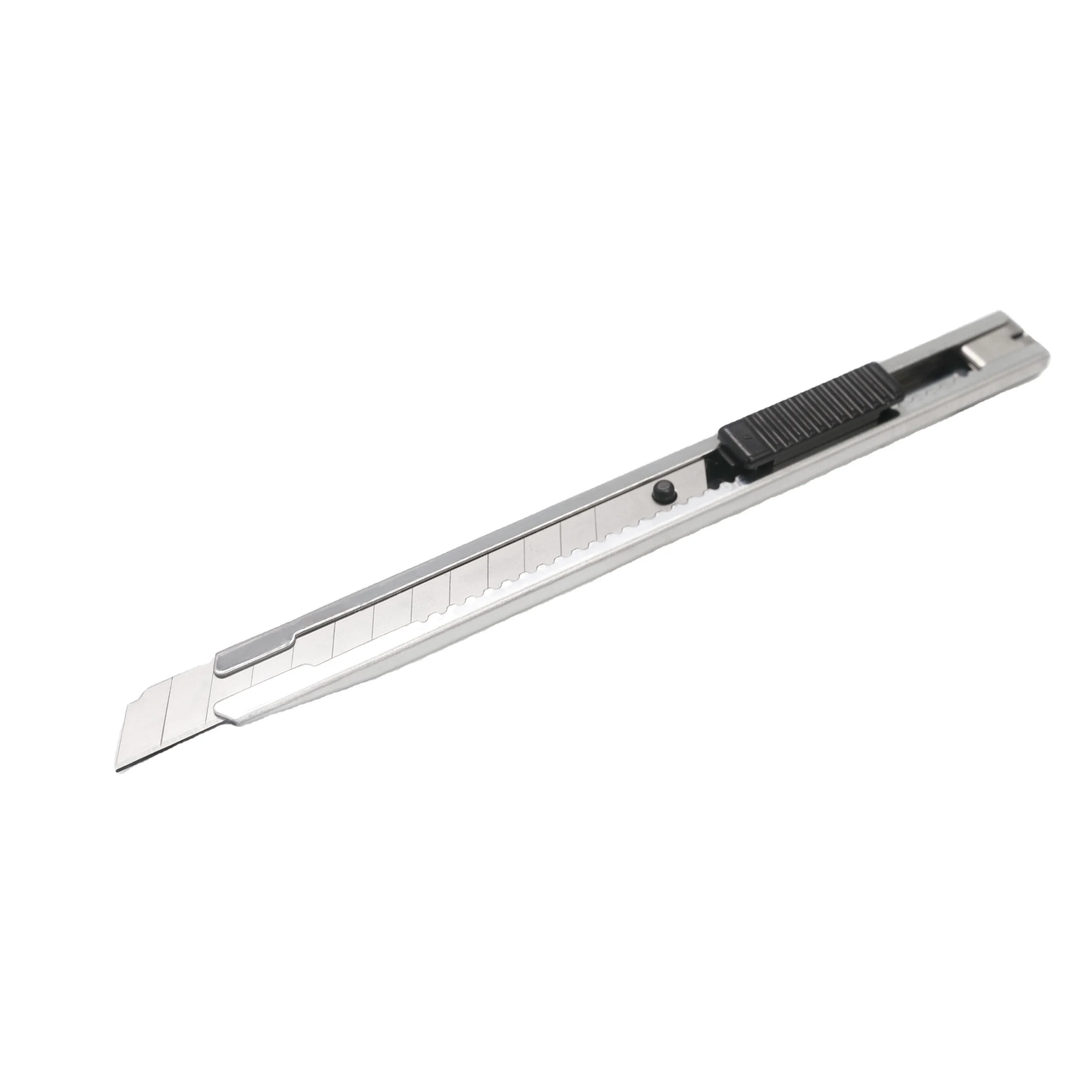 Stationery Shop 9mm Precision Craft Stainless Steel Blade Cutter Knife with Slide Blades