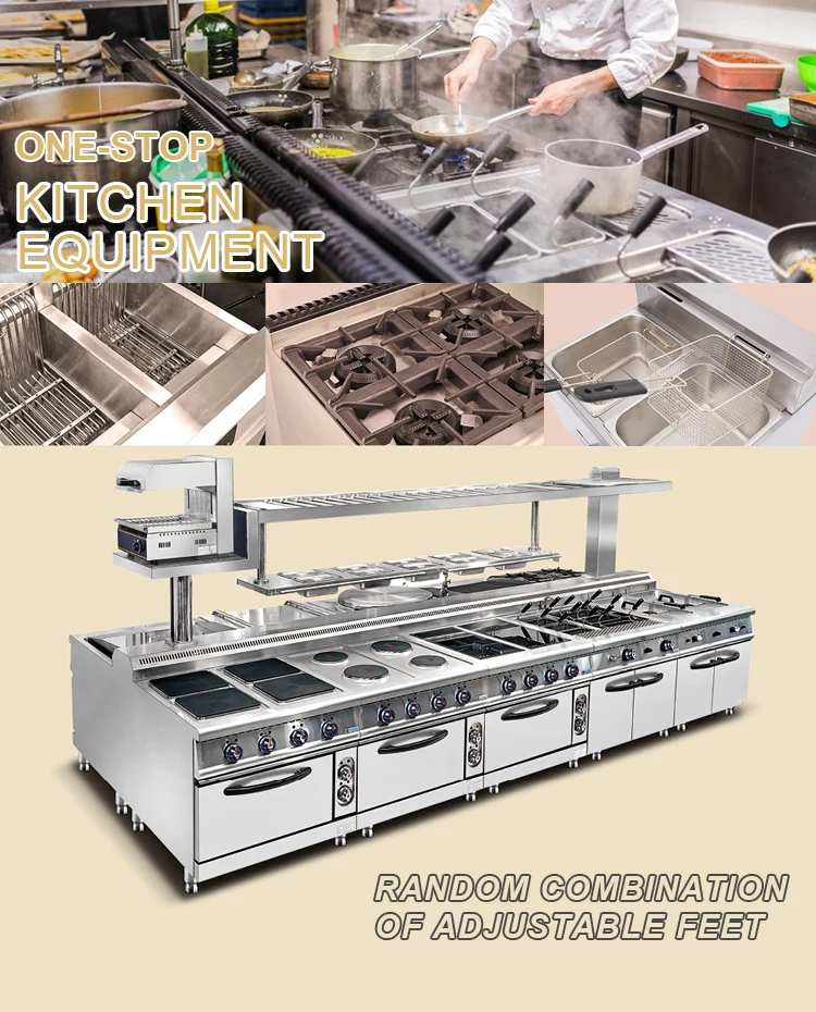 Guangzhou hotel commerical kitchen equipments for restaurants hospital home list with prices,modular central kitchen equipment