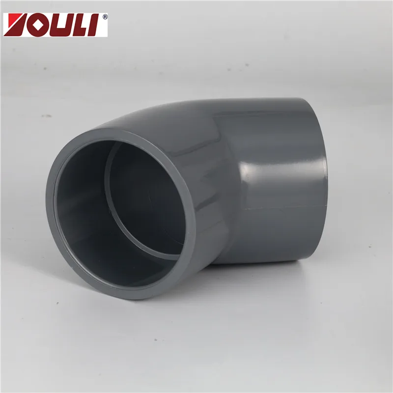 
UPVC 45 degree Elbow ASTM UPVC fittings ABS certificate 
