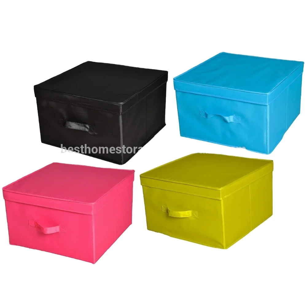 Foldable Storage Cubes many colour for option Fabric Storage Box For Clothes With lids,MANUFACTURER Direct Supply