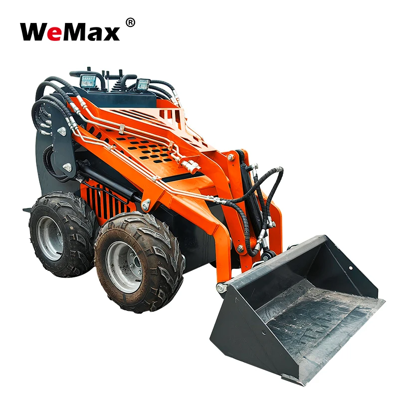 Wemax RS300 мини-колесный/гусеничный бордовый погрузчик с подъемной силой 300 кг
