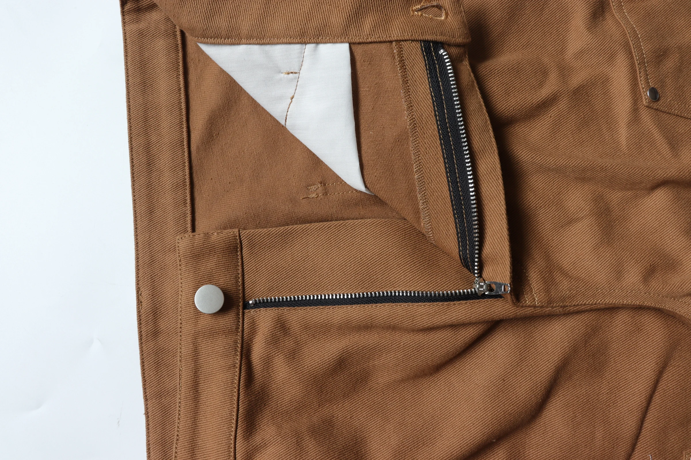 OEM Wholesale Custom Logo Outdoor Workwear 100% Stretch Twill Cotton 5 Pockets Cargo Work Pant Double Knee Carpenter Pants Men