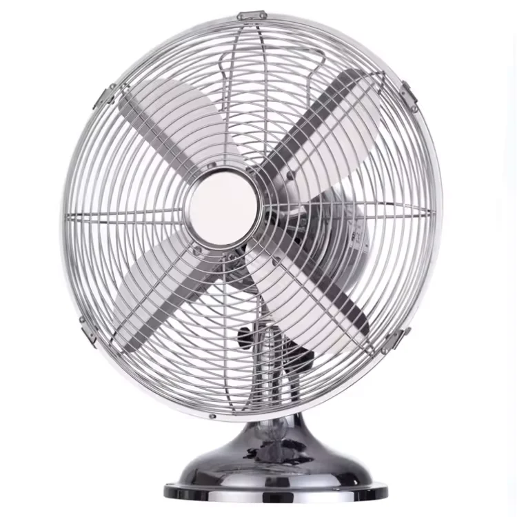 Factory Sale Fast Delivery Custom Portable 3 Speed Antique Metal Fan Wholesale Price Air Cooling Metal Table Fan For Household