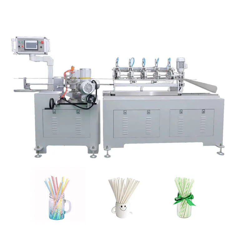 Automatic High Speed Paper Straw Making Machine 3ply Paper Straws Machine Drinking Straw Slitting Machine