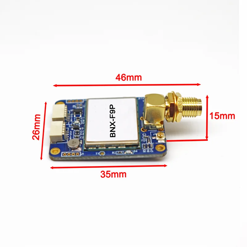 BnStar ZED F9P 01B GPS GNSS Module Centimeter Level Positioning RTK Board BU901