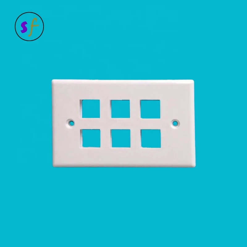 70*115mm US Type faceplate Wall plate for RJ45 Keystone Jack