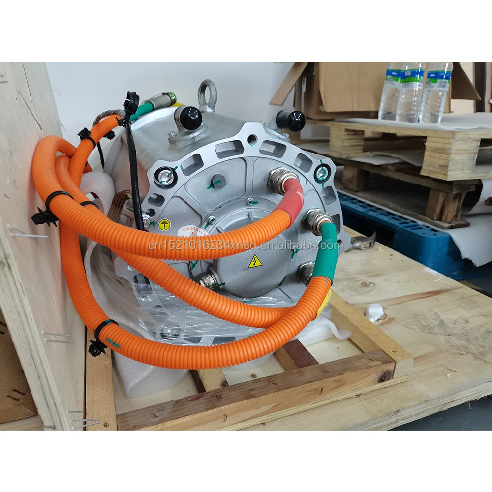 High voltage PMSM system 60~200 KW motor for electric car , no need gear box , direct drive