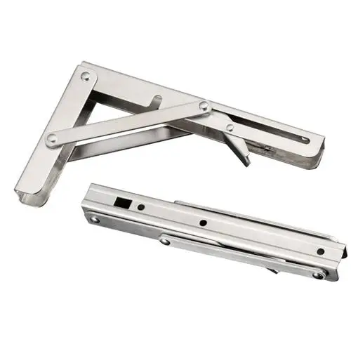 heavy duty angle triangle hardware hidden folding adjustable mounting metal table shelf table brackets