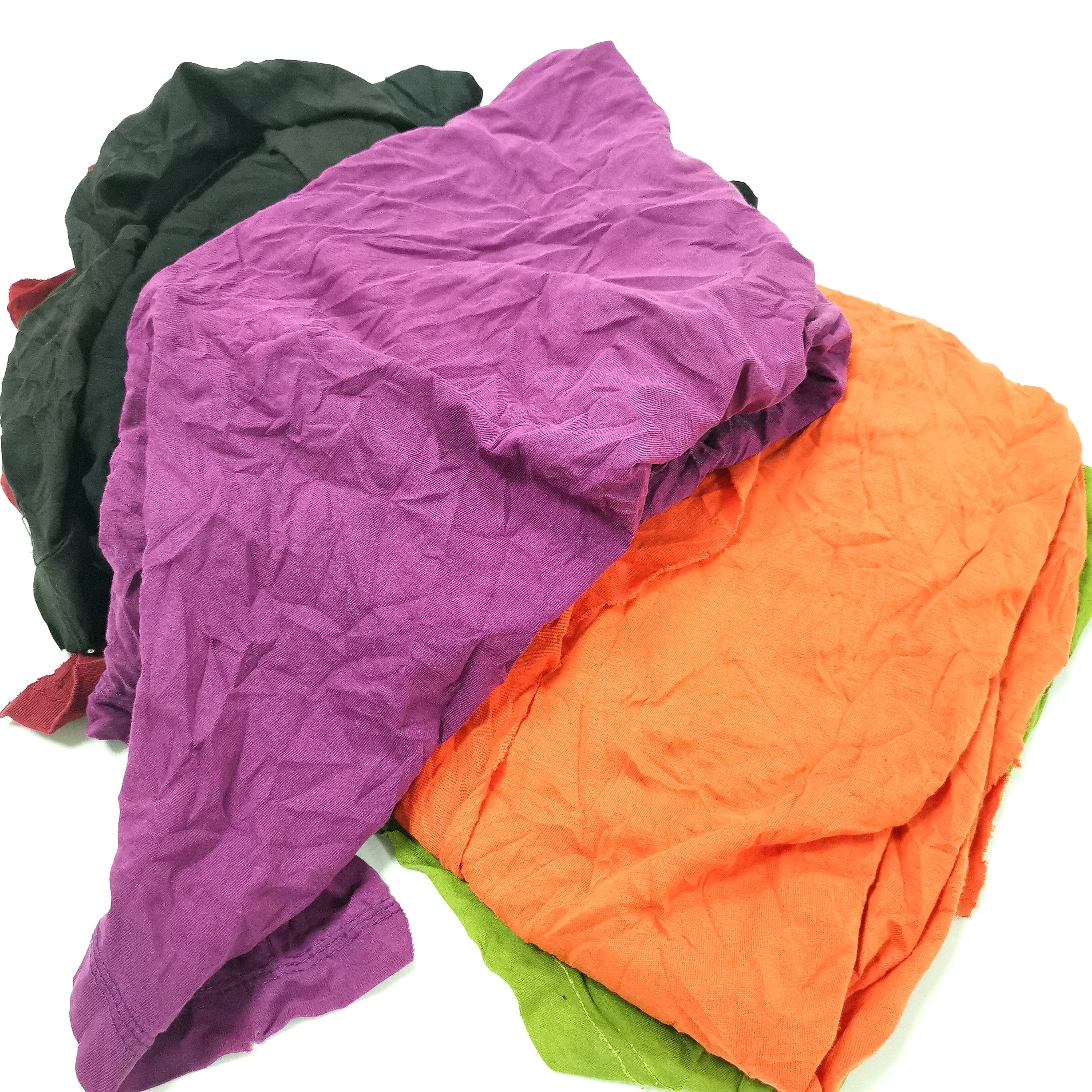 Wholesale of 10kg / 25kg assorted color cotton rags for textile industry by Chinese cotton rag  suppliers