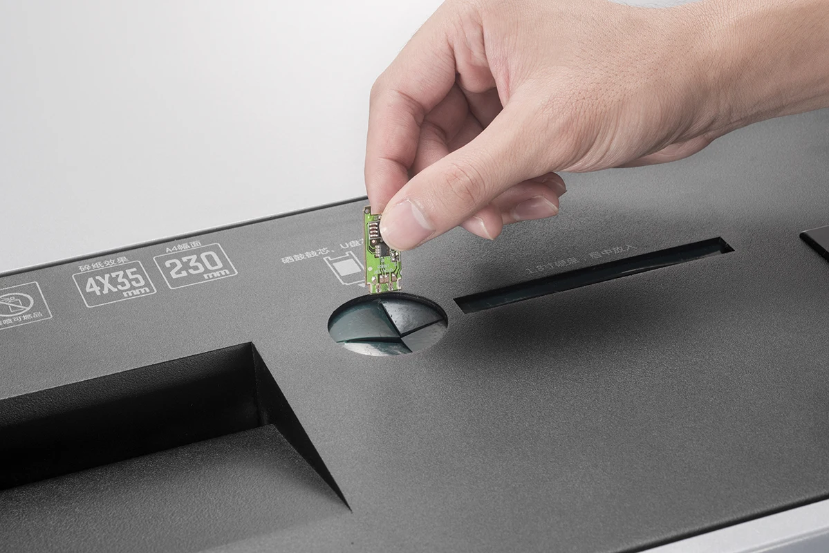 100L Office Commercial Shredder 35 Sheet Electronic Heavy Duty Usb Cd Paper Shredder Machine Cross Cut