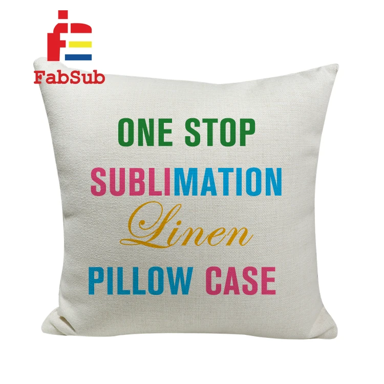 High Quality Sublimation Linen Blanks Pillow Cover 40X40cm Home Decoration Sublimation Pillow Cases for Custom Printing