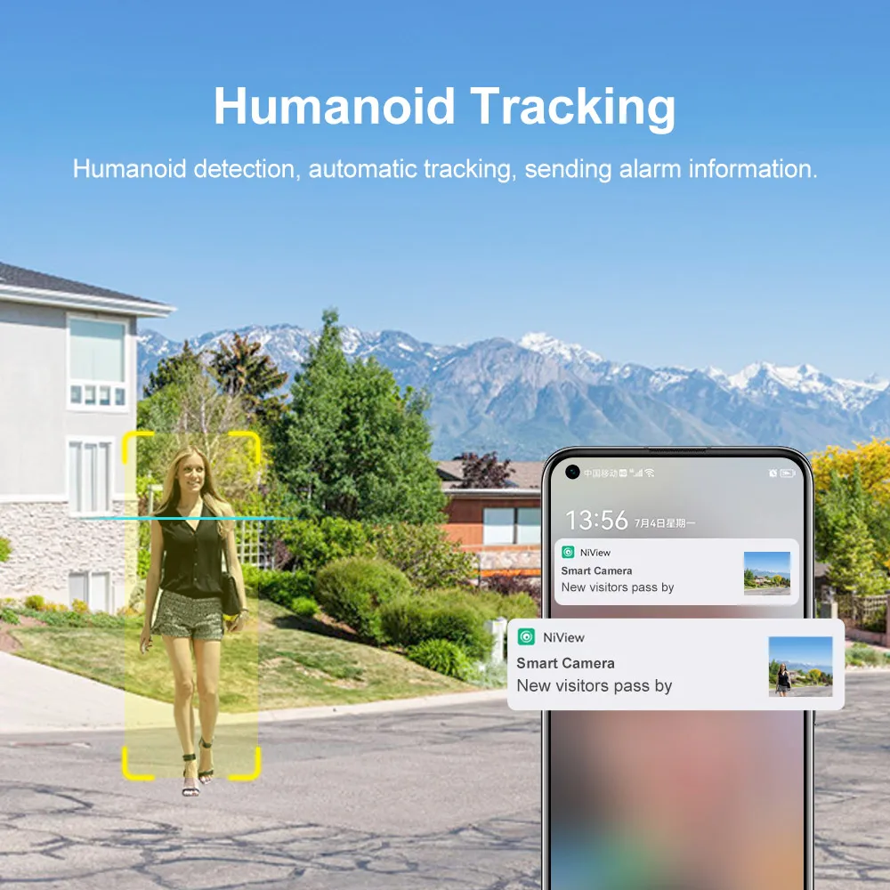 LS VISION 4k 20X Optical Zoom Solar wifi alarm Camera  Face Human Recognition Night Vision Full Color IP Solar  Cctv Camera