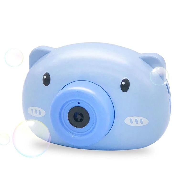 Outdoor and Indoor Game Led Music Light Soap Plastic Blowing Bubble Kids Bubble Camera Toy