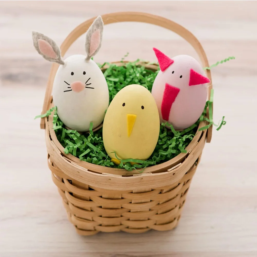 1-5/8 inch wooden Easter eggs hand carved unfinished Easter eggs small wooden eggs for crafts