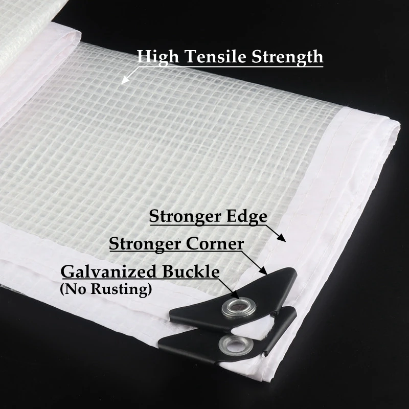 Усиленный прозрачный для экранов балконные дворики строительные леса обшивка огнеупорный полиэтиленовый