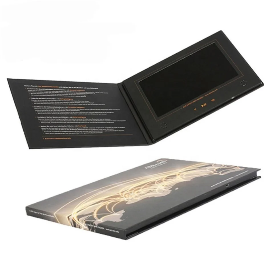 Et-digital audio video greeting cards manufacturer for LED or LCD display in business card format video brochure card