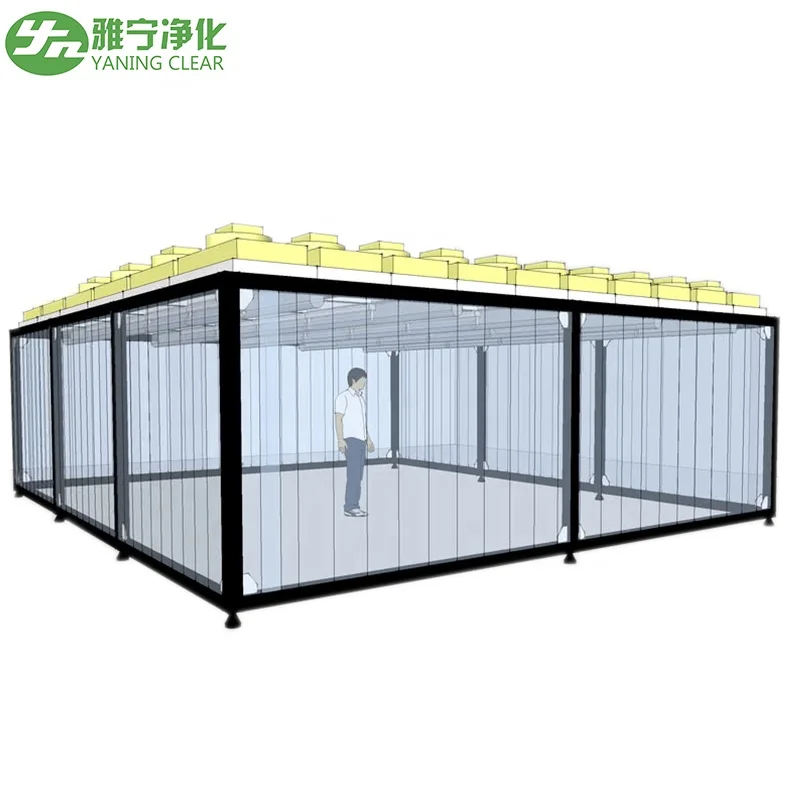 Laboratory Clean Room ISO GMP Modular Dust Free Clean Room modular PVC Wall Panel Assembly Hard Wall FFU Clean Room Clean booth