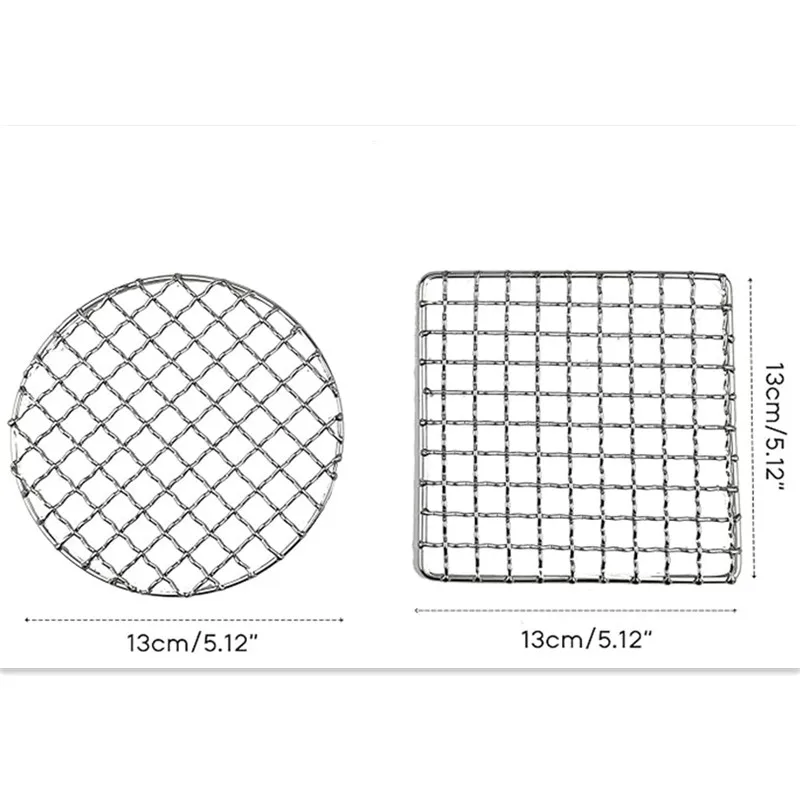 SS 201 304 circular square rectangle shape stainless steel bbq grill mesh net