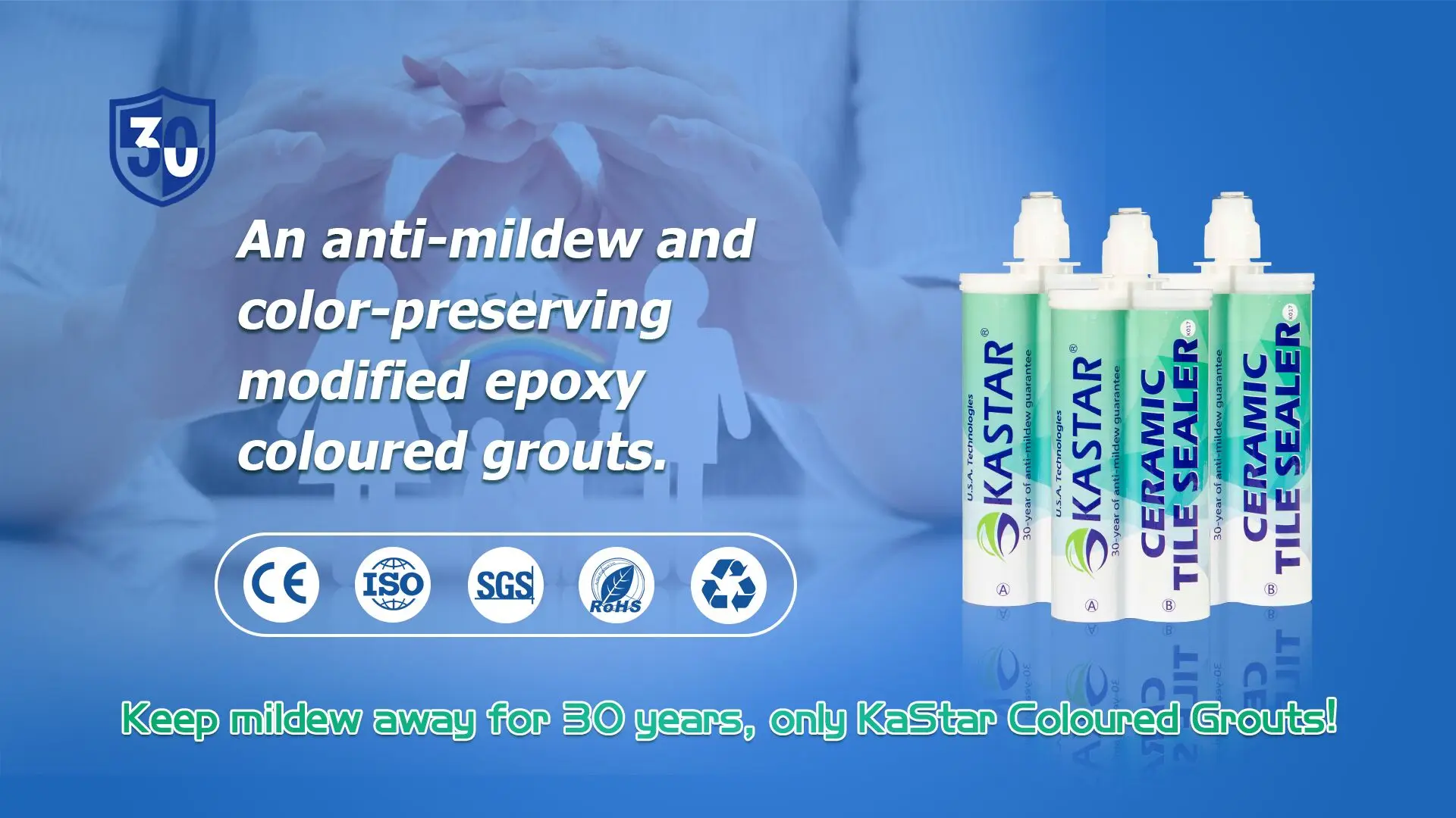 KASTAR Manufacturer 30years Hot Selling Double-Component Ceramic Epoxy Tile Grouting Adhesives Sealant Vinyl Tile With Fake Grout Lines