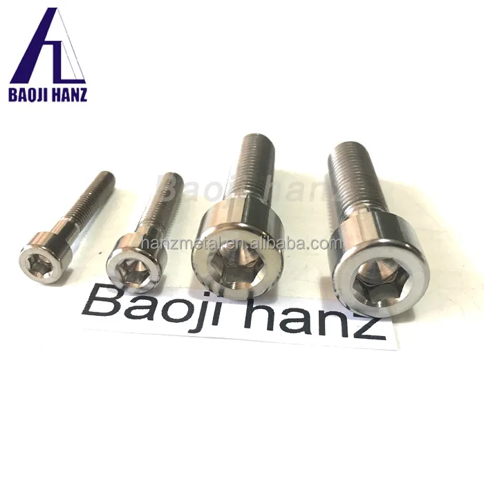 Gr5 titanium bolt Anodized Colored M5 M6 M8 Hex titanium bolts For Motorcycle Bicycle