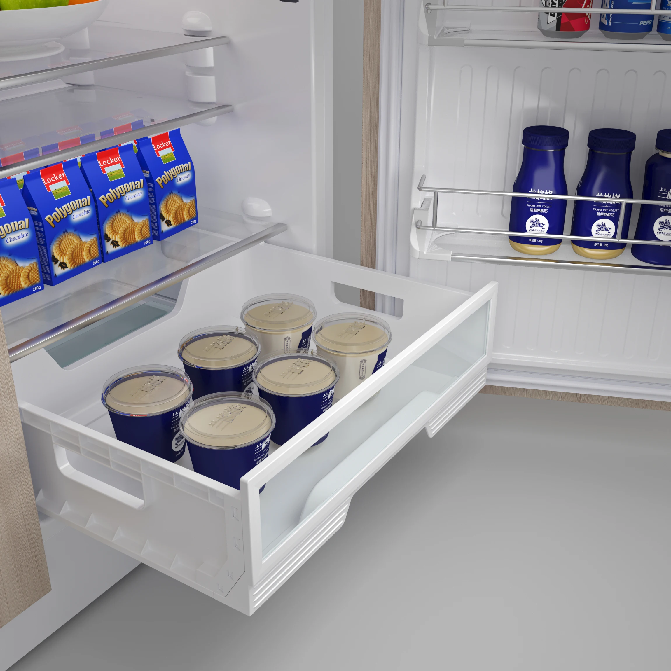 ZUNGUI BCD-196WQB Low Price Compressor Built-in Fridge Freezer Mini Refrigerator