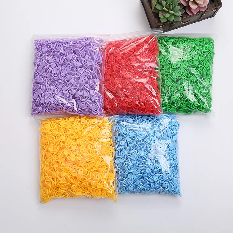 crochet knitting tools of Assorted Color Crochet Locking Stitch Markers Knitting Stitch Counter Needle Clip