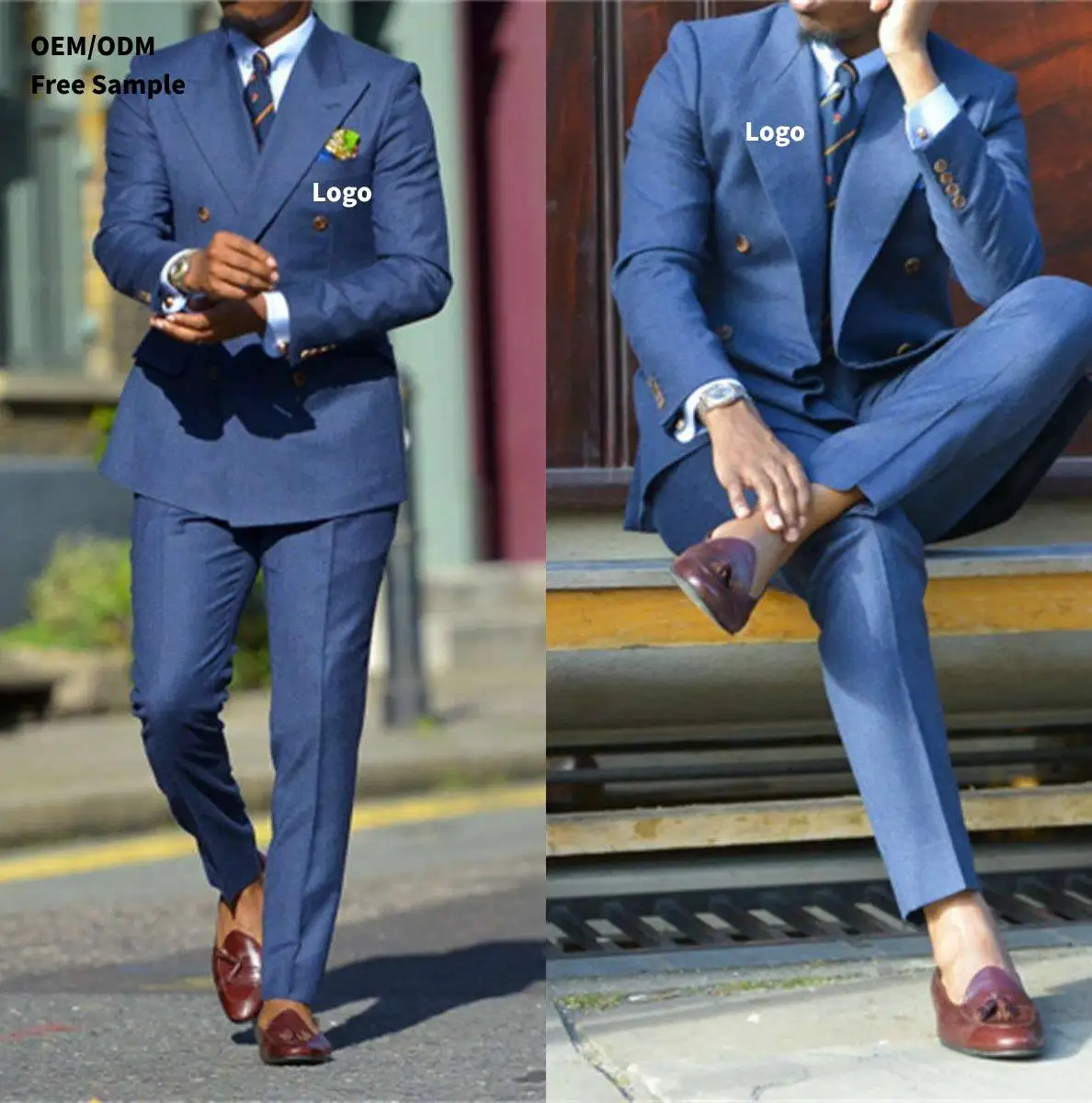 2024 Men Suits Costume high quality Mens Coat Pant double breasted suits 2 pieces Costume homme men slim fit Tuxedo