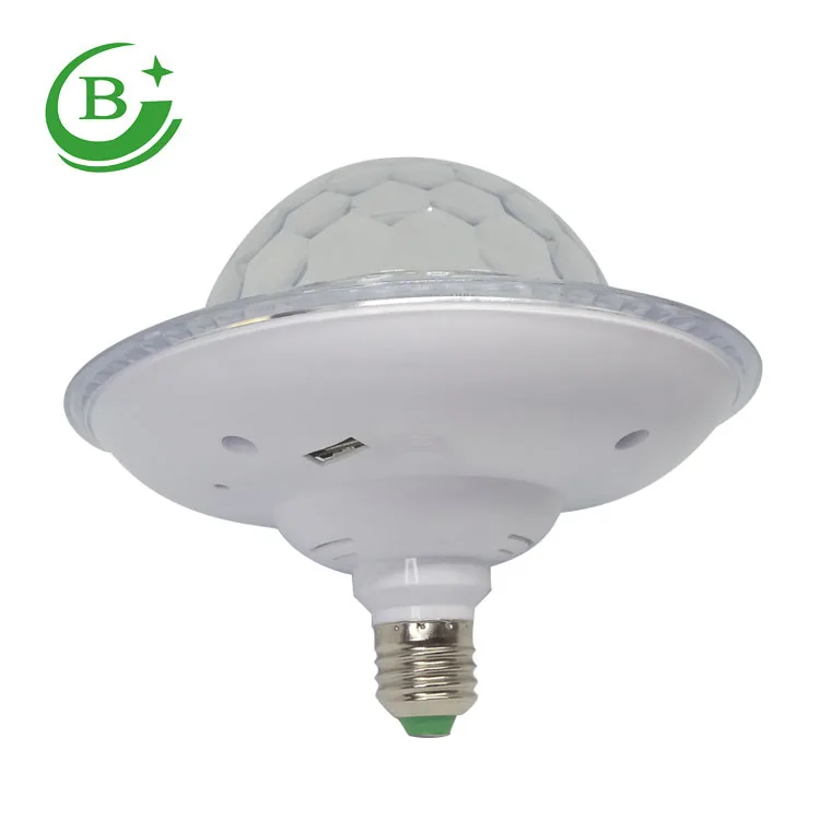 6 colors UFO   E27 Crystal Magic Ball 15W with strip light with remote  control Crystal UFO  Magic Ball 15w