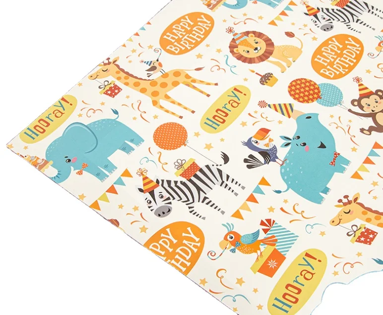 Custom Printed Logo Gift Wrapping Paper, Packaging Paper Made in Factory