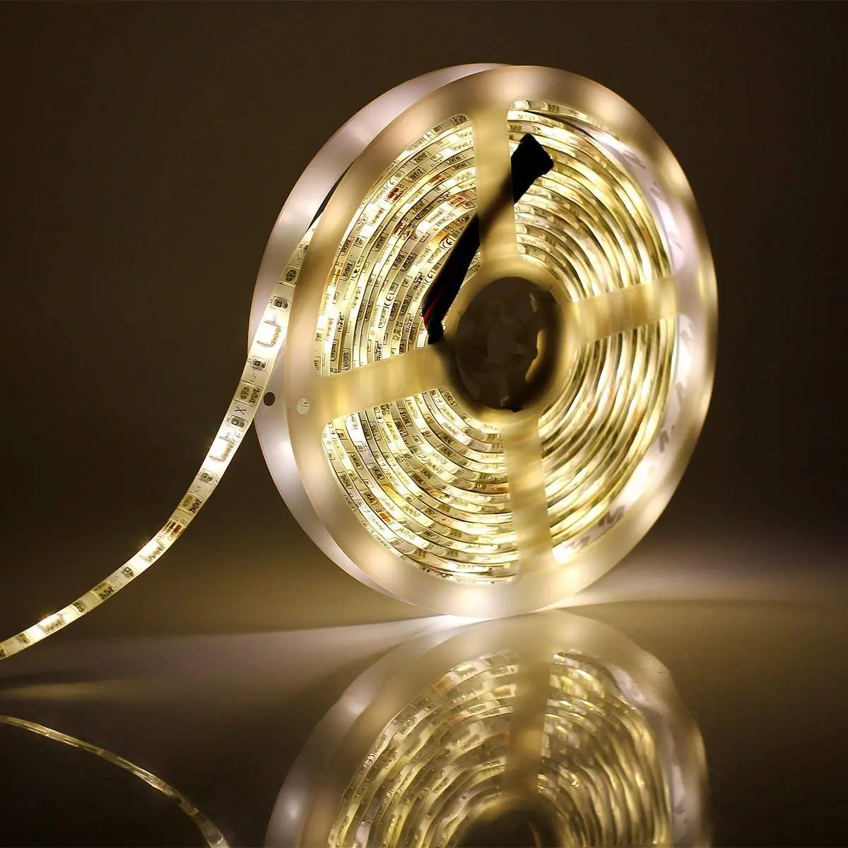 
5050 16.4ft/5M SMD 300LEDs 12V RGB Mixed Color Changing Waterproof IP65 white PCB board LEDs Flexible Rope Lights 