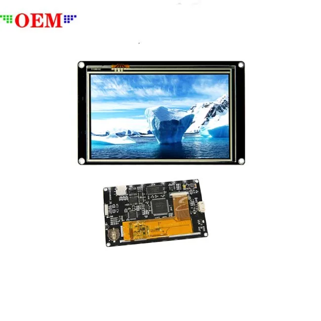 OEMY manufacturer Nextion 5.0 HMI Intelligent TFT Touch Display 5 inch LCD Smart USART UART Serial for smart home