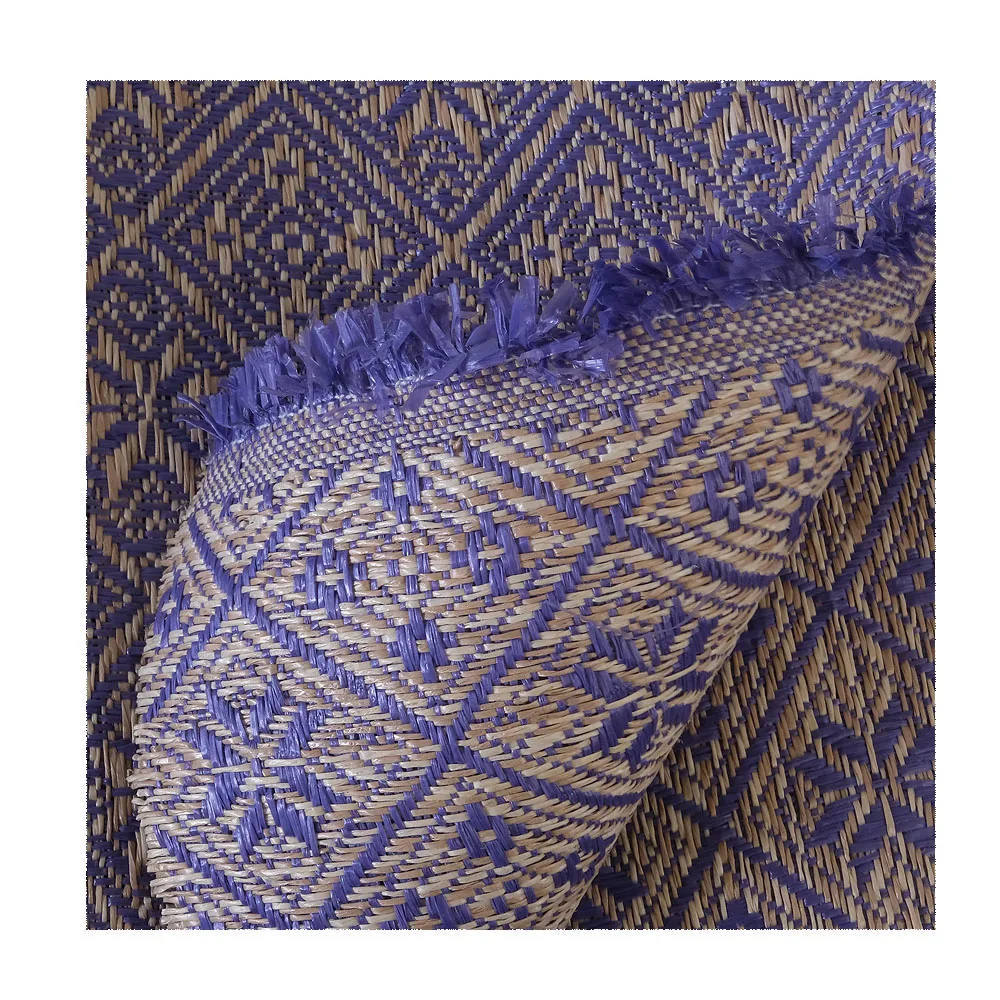 Environment Friendly PP Woven Fabric,PP Raffia Jacquard Polyester Fabric For Beach Bags 	 paper raffia