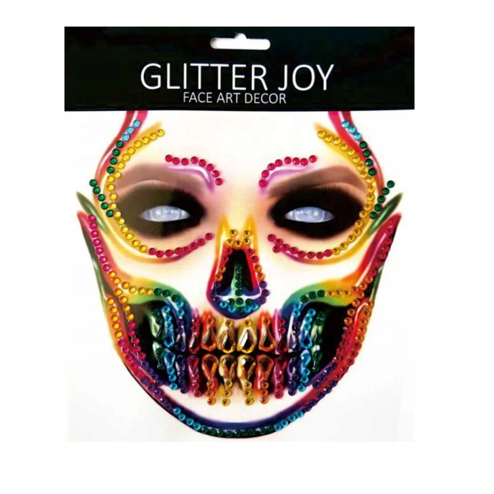 Waterproof Body Face Stickers Black Gothic Spider Web Cat Witch Tattoo Decals Halloween Temporary Tattoo