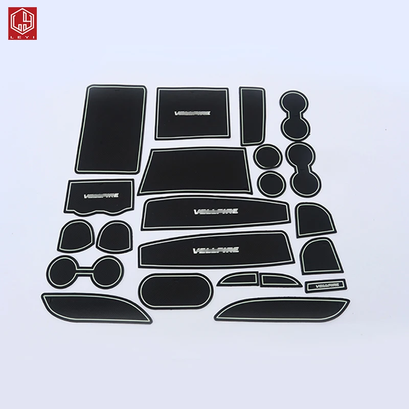 
High quality Auto parts wholesale Car door trough mat Car modification Silica gel for ALPHARD vELLFIRE 2015 2020 