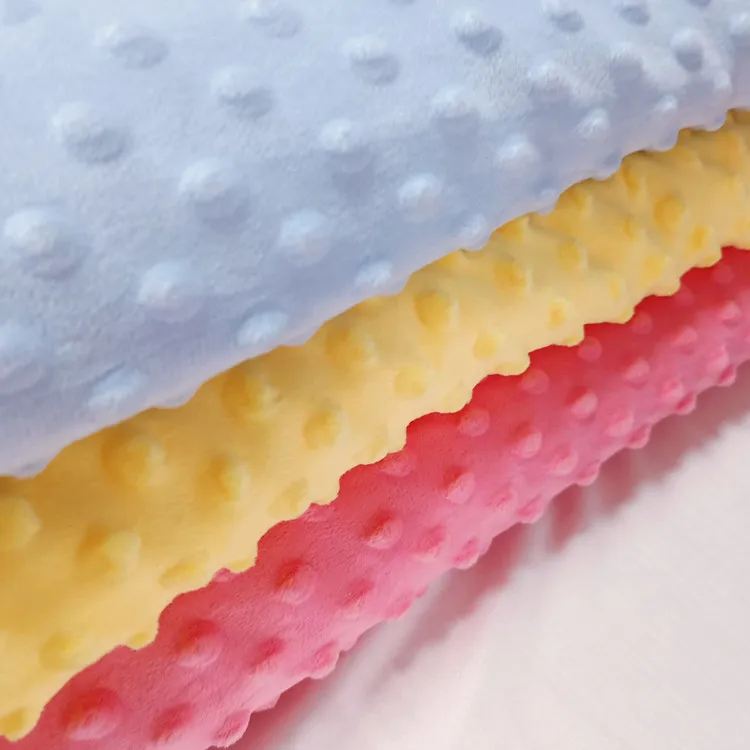 Factory Wholesale  Soft Baby Blanket Custom Digital Printing Dot Minky Baby Blanket For baby