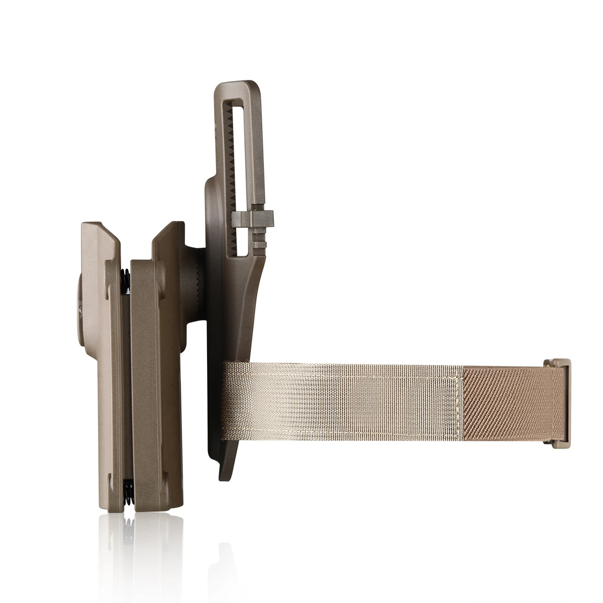 FDE universal tactical holster with low ride belt loop fit for more than 100 models