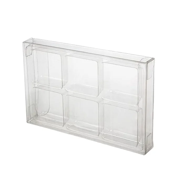 Custom Clear Disposable Transparent Plastic Candy Box With Insert Tray