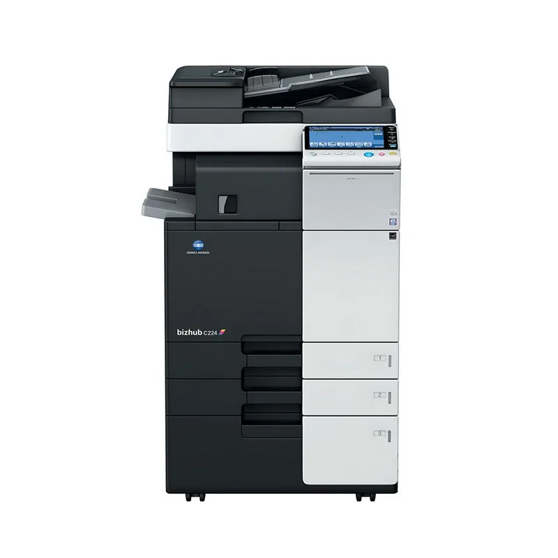 Konica Minolta восстановленная б/у машина для фотокопирования бумаги A3 A4 Bizhub 224 224e, лазерный принтер