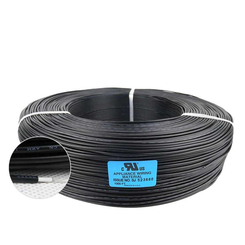 Certificated AWM 1617 18AWG 34/0.178TS Double insulation PVC wire 105Degree single core Tinned Copper Electric Wire Cable