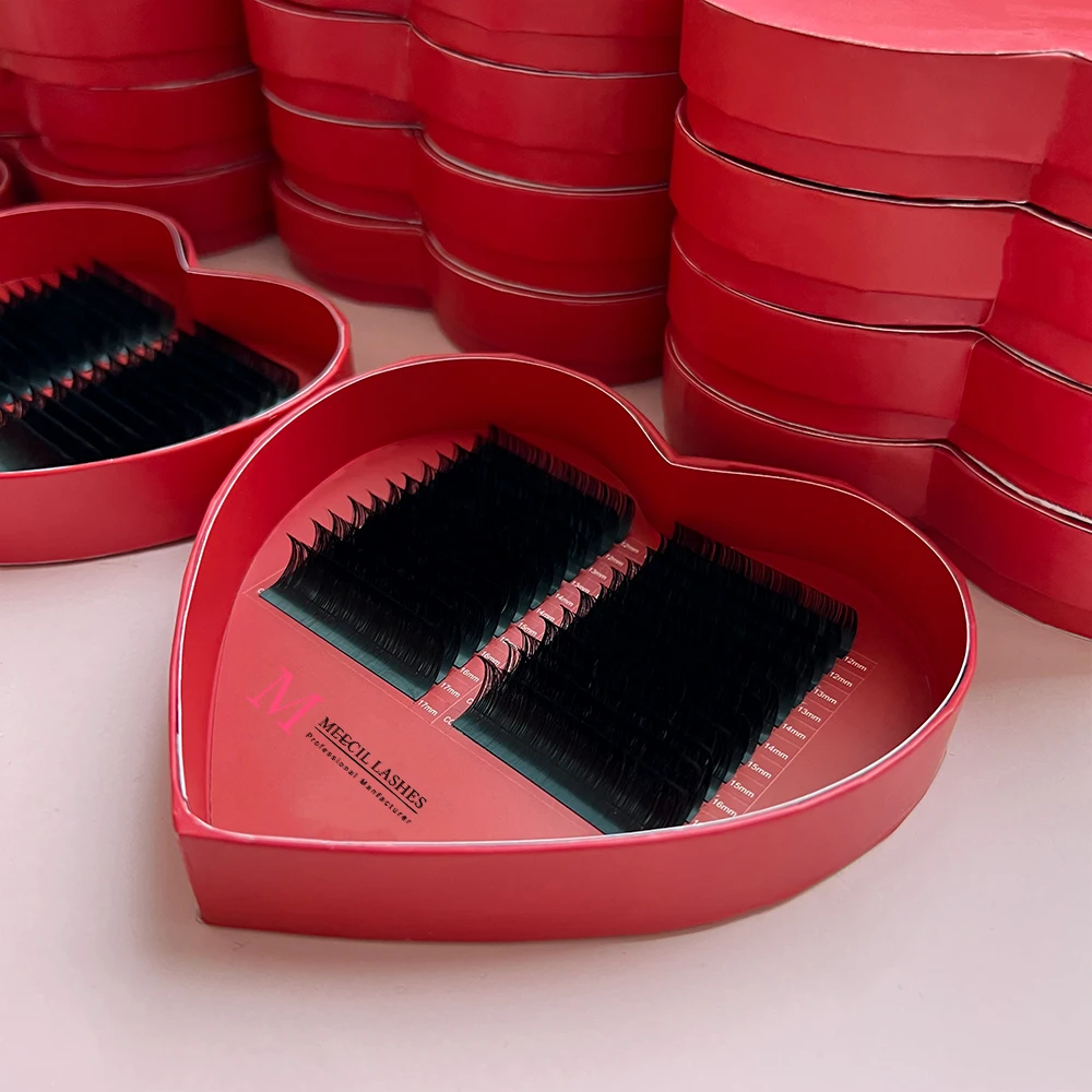 Korean PBT FIBERS wholesale private label lashes 0.10mm 3d russian volume lashes